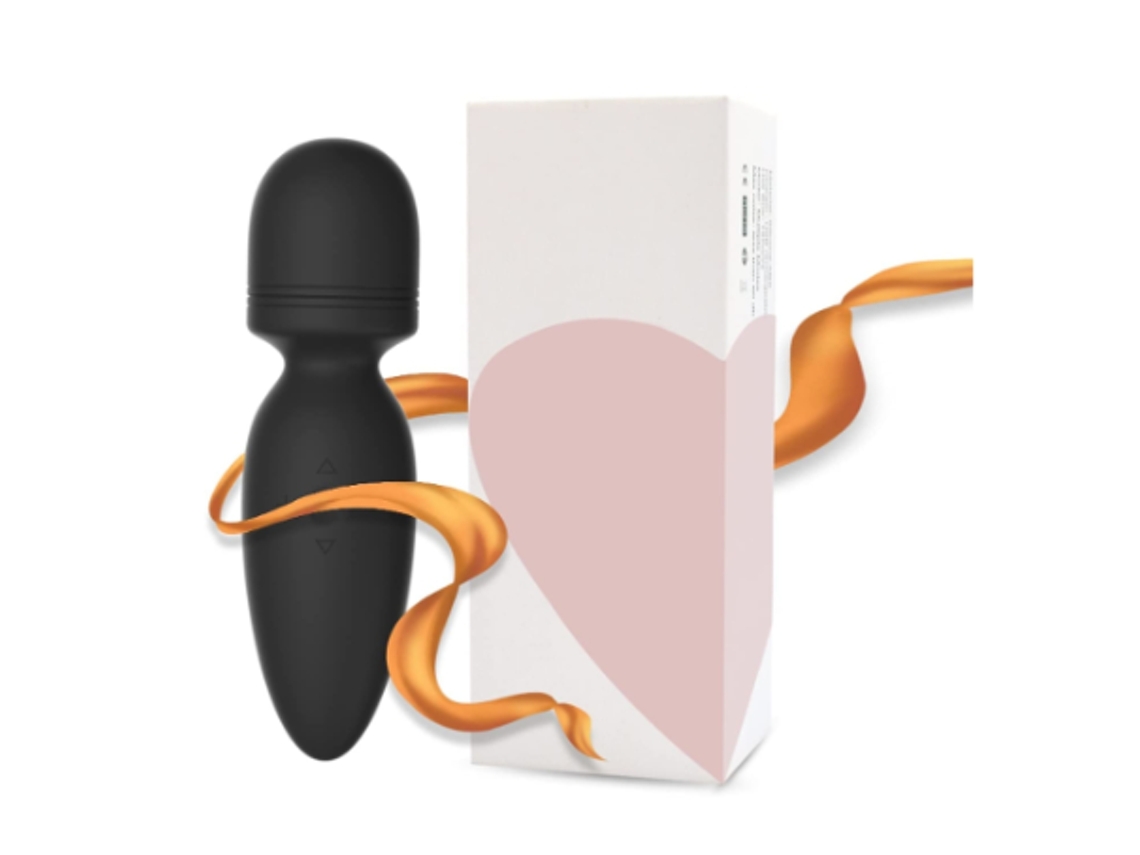 Massageador Portátil, 10 Modos De Vibração Silenciosa, Massageador Pessoal, Massageador De Silicone Sem Fio, Preto