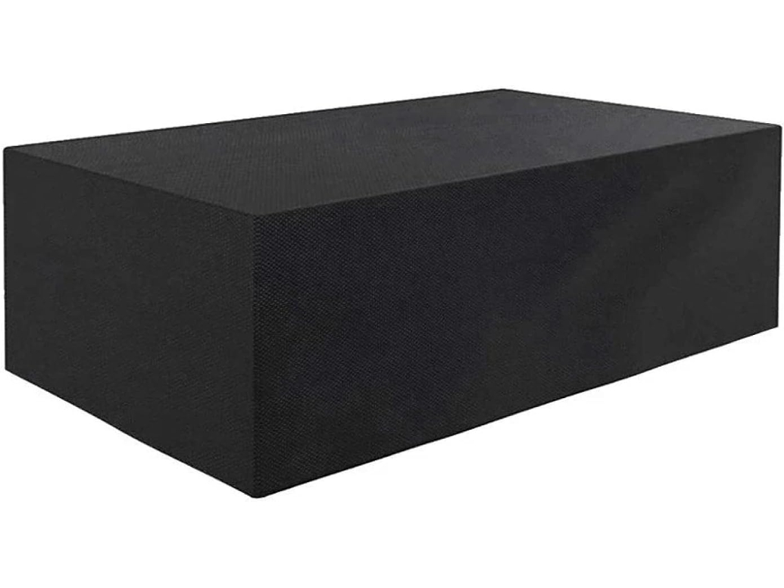 Capa Para Móveis De Jardim Impermeável E Antivento, Tamanhos Variados, Proteção Uv E Frio, Tecido Oxford Preto 210x110x70cm Btforus