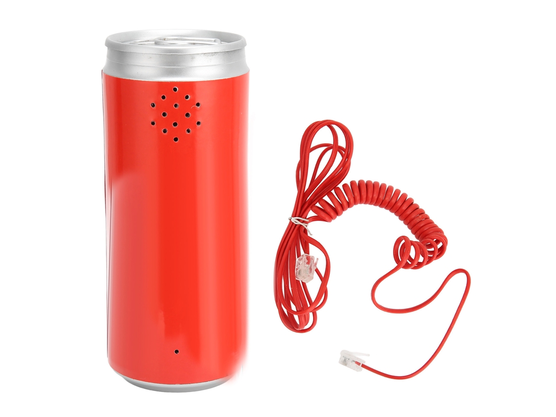 Telefone de Mesa LAXISCREED Red Cola Can com Redução de Ruído e Chamada Hd