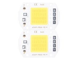 2pcs Chip de Luz Cob Ac110v 50w Fonte de Luz Led Alto Brilho