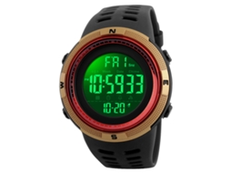 Relógio Digital Esportivo Masculino À Prova D'água 50m Led