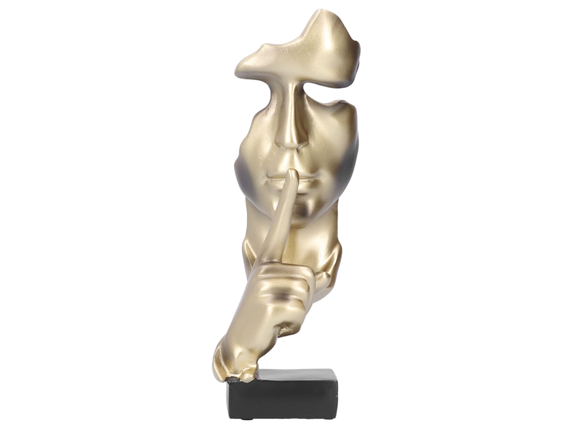Escultura Facial em Resina, Arte Abstrata para Mesa | S/MARCA