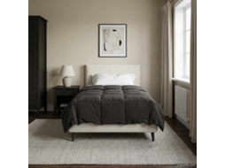 Vidaxl Edredom De Verão Simples Antracite 135 X 220 Cm Microfibra