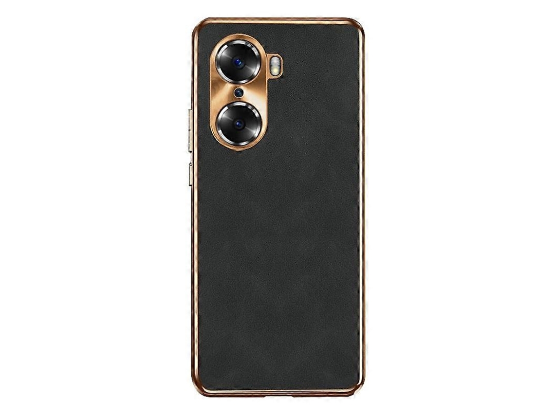 Capa Para Celular Honor 60 Em Pele De Cordeiro Com Revestimento Eletrolítico