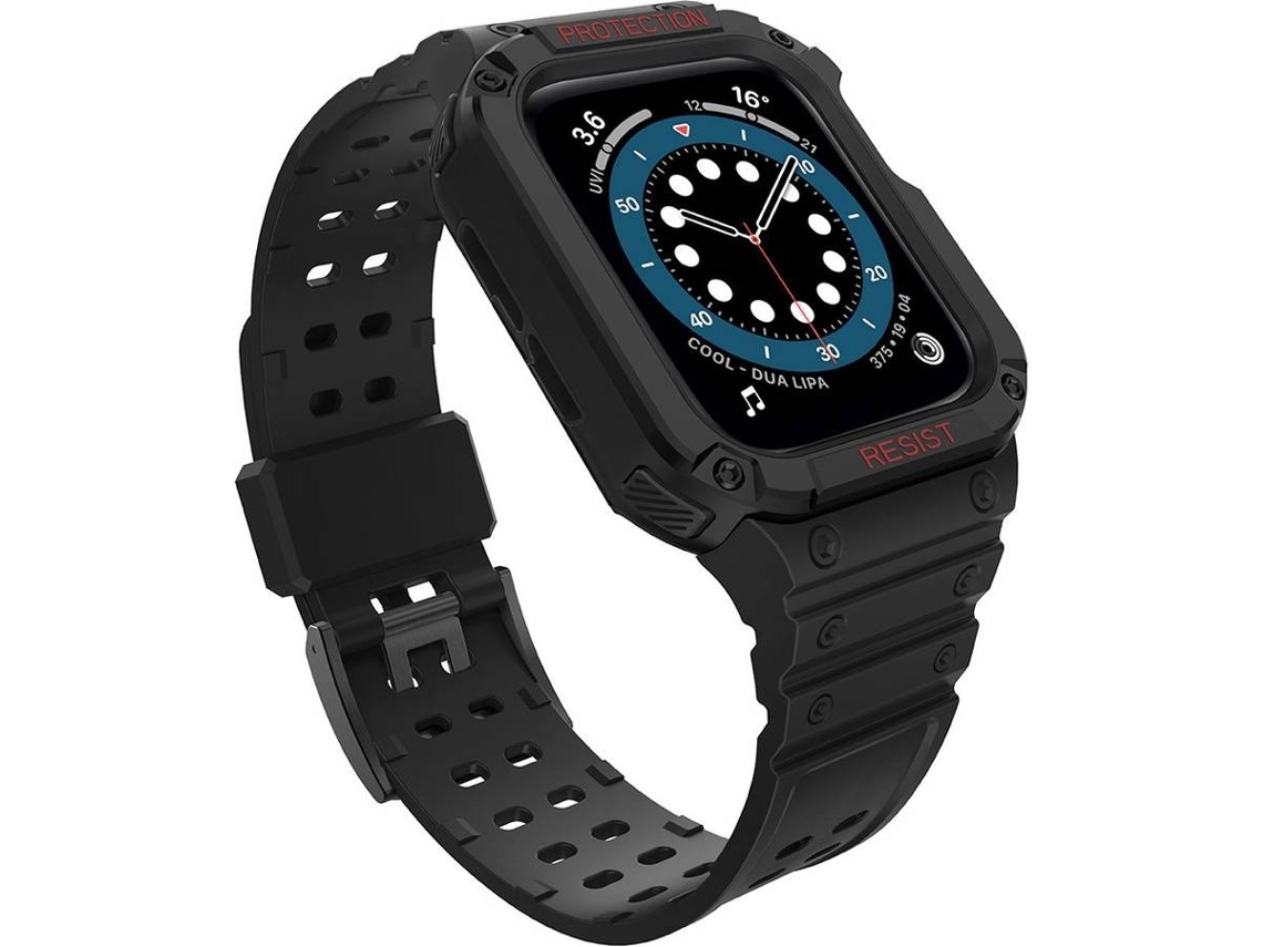 Capa Apple Watch Series 7/6/5/4/3/2/Se 41/40/38 mm LMOBILE Preto