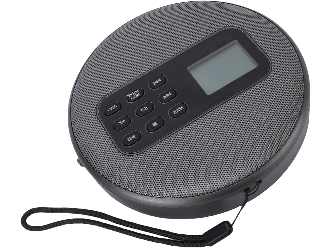 Leitor Cd Portátil Cuifati, De De Mesa Com Bluetooth, Tela Lcd, Alto-falantes, Usb E 3 Modos De Repetição