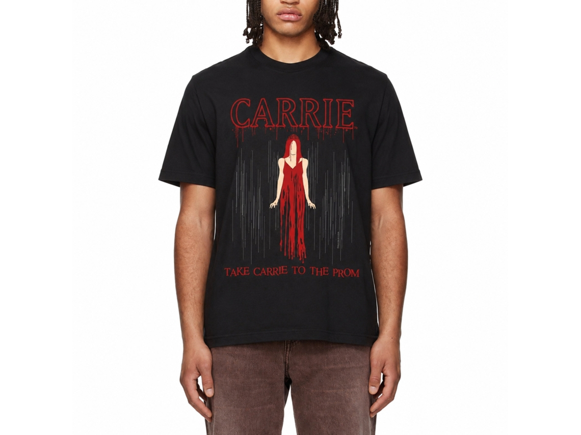 Rockinstone Carrie Drip Black Adult T-shirt Size:l