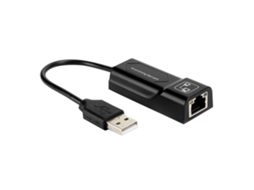 Adaptador USB 2.0 Ethernet RJ45 10/100 Mbps Chip 8152 para Laptop e Desktop