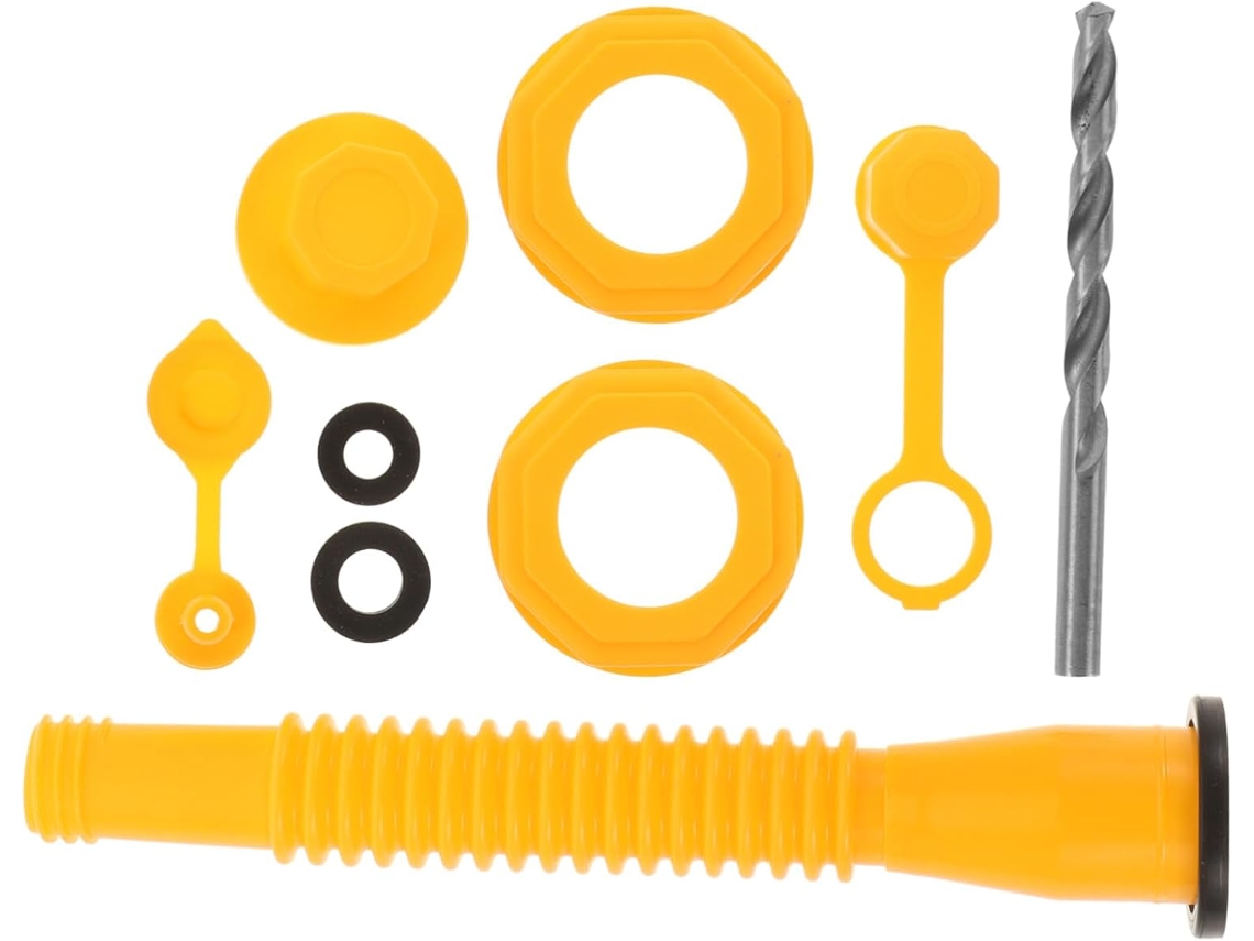 Kit De Substituição Do Bico Tanque Gasolina Com Tampa Antiderrapante, Mangueira Flexível, Inclui Furadeira, Compatível
