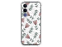 Capa Tumundosmartphone De Silicone Resistente A Impactos Para Vivo V70 Fe Com Estampa Floral 01