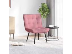 Vidaxl Cadeira De Relaxamento 64x74x84 Cm Veludo Rosa