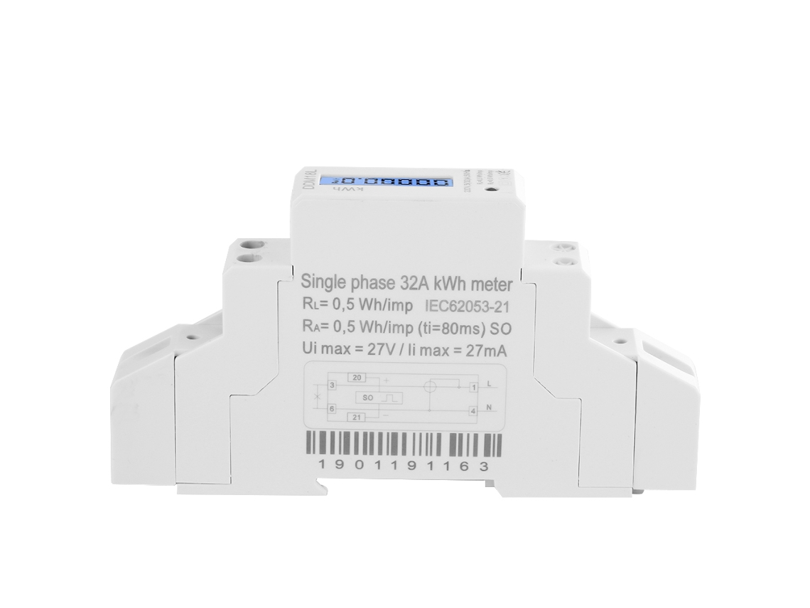 MEDIDOR de Energia Elétrica HKJ, Monofásico, Din Rail, LCD, Ddm18l