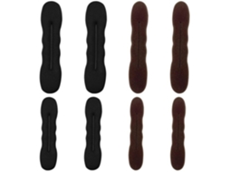 Conjunto De Ferramentas Para Fazer Pentes - 8 Unidades - Spons E Fio - 2 Tamanhos - Preto/café - Ferramenta Perfeita Para Penteados - Pente De Cores