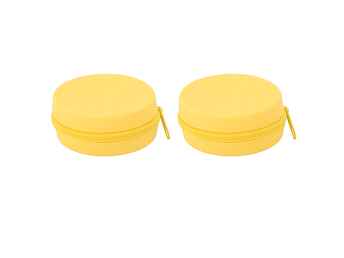 Capa Para Fones De Ouvido Bluetooth À Prova D'água Leve Portátil Silicone 2pcs Amarelo