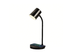 Candeeiro de Mesa Multifunção com Bluetooth Carregador Sem Fios e Luz Led Preto SSTRWGOOD