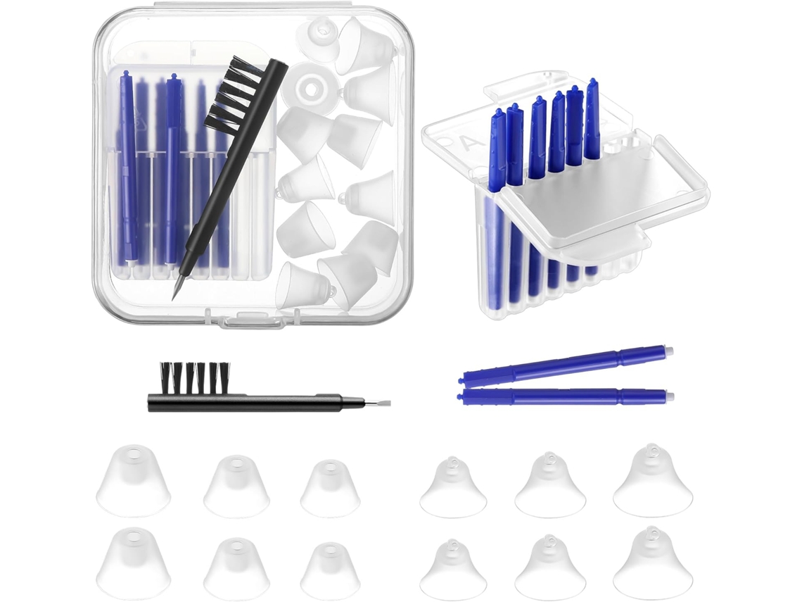 Kit De Acessórios Para Aparelho Auditivo Audien, Compatível Com Ferramenta De Limpeza, Inclui 6 Tamanhos De Cúpulas Silicone