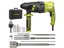 Perfuradora De Percussão 1100 W, 3,4 J, Com 0-1500 Rpm/5500 Bpm, 4 Funções E Embraiagem De Segurança, 20 Acessórios, Velocidade Variável, Para Betão,