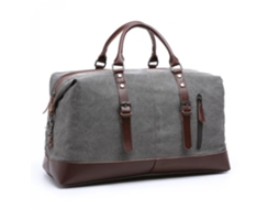 Mala de Viagem AQUAFORGE grande, estilo vintage, lona, com bolsa