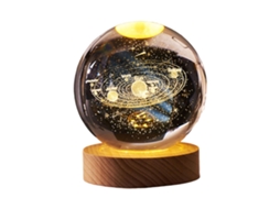 Luminária Noturna Led 3d, Formato De Bola De Cristal, Para Quarto, Cabeceira, Sala De Estar E Ambiente Acolhedor