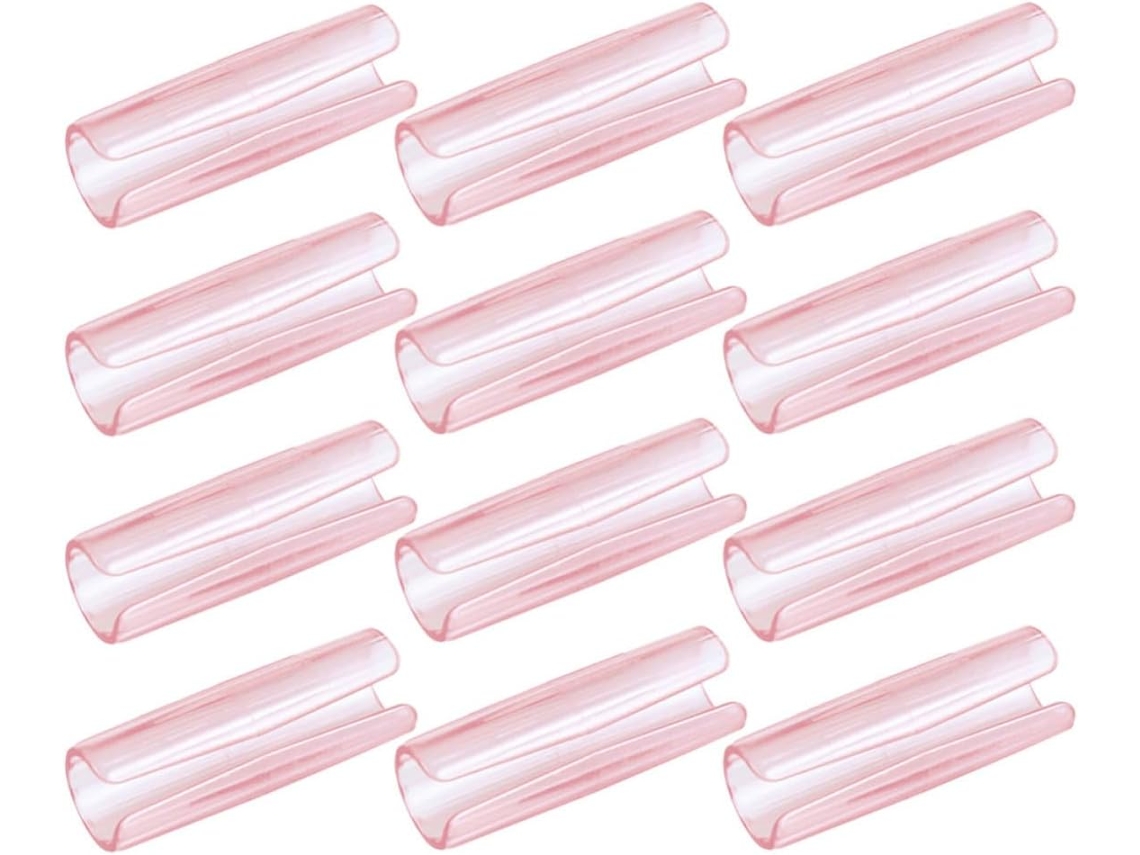 Lifkome Conjunto De 12-presilhas Antiderrapantes Em Abs Para Lençóis, Design Minimalista Rosa, Ideais Para Colchões E