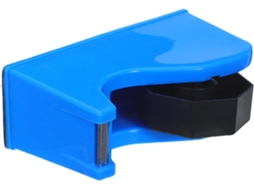 Organizador De Fita Adesiva Coheali Em Plástico Azul Com Base Antiderrapante Resistente E Cortador Removível Para
