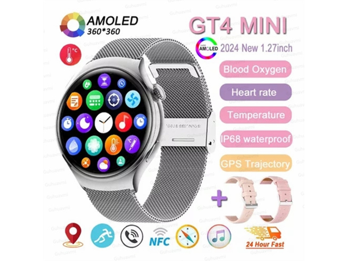Novo Relógio Inteligente Mdug Nfc Com Tela Amoled Hd De 1,27 Polegadas, Chamada Bluetooth, Assistente