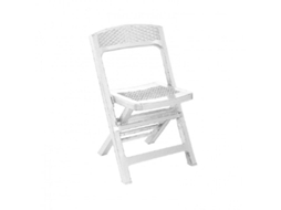 Silla Plegable Resina Asso Blanca IPAE-PROGARDEN