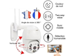 Câmera IP inteligente 1080P externa à prova dágua WiFi segurança interna HD suporte TF 128G IR detecção visão noturna S/MARCA