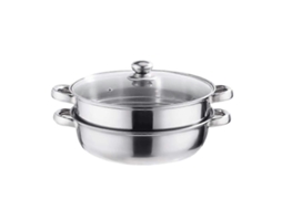 Panela A Vapor De Aço Inoxidável De 28 Cm, Grande Capacidade, Multicamadas, Própria Para Lava-louças.
