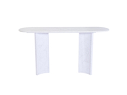 Console em MDF com acabamento em granito branco Alexandra House Living (150x40x78cm)