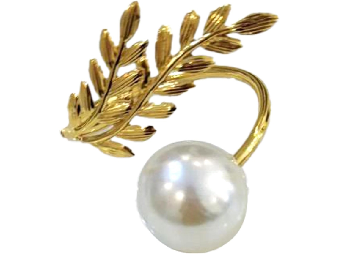 Anéis De Guardanapo Para Casamento, Conjunto De 6 Decorações De Nó Com Miçangas | Anel De Guardanapo