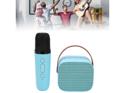 Mini Karaokê Com Bluetooth, Entrada Auxiliar, Usb E Cartão De Memã³ria, Alto Falante Bluetooth Portátil E Microfone Sem Fio Aquaforge