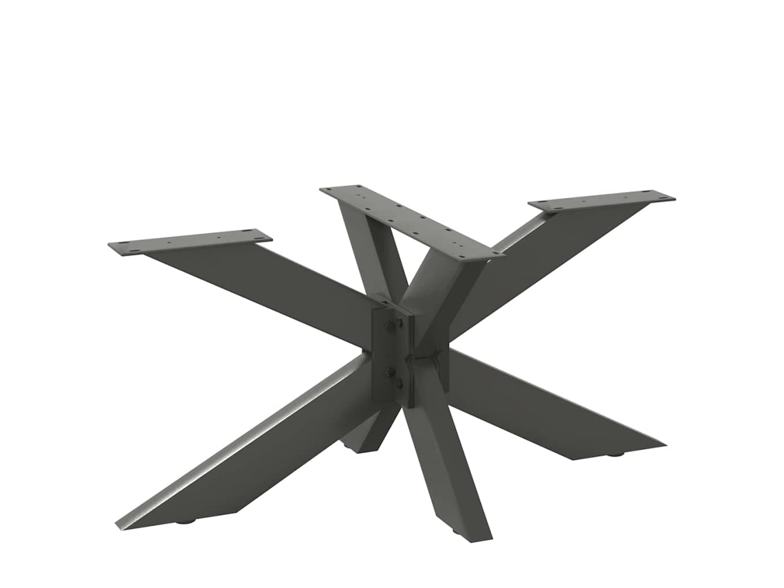 Coffee Table Leg, Coffee Table Legs Vidaxl Antracite Aço (98 X 58 X (42-43) Cm)