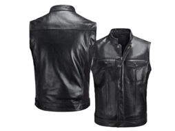 Chaleco Sin Mangas Couro Artificial Moto Xtzl | S/MARCA