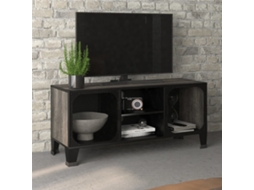 Vidaxl Móvel De Tv 105x36x47 Cm Metal E Mdf Cinzento