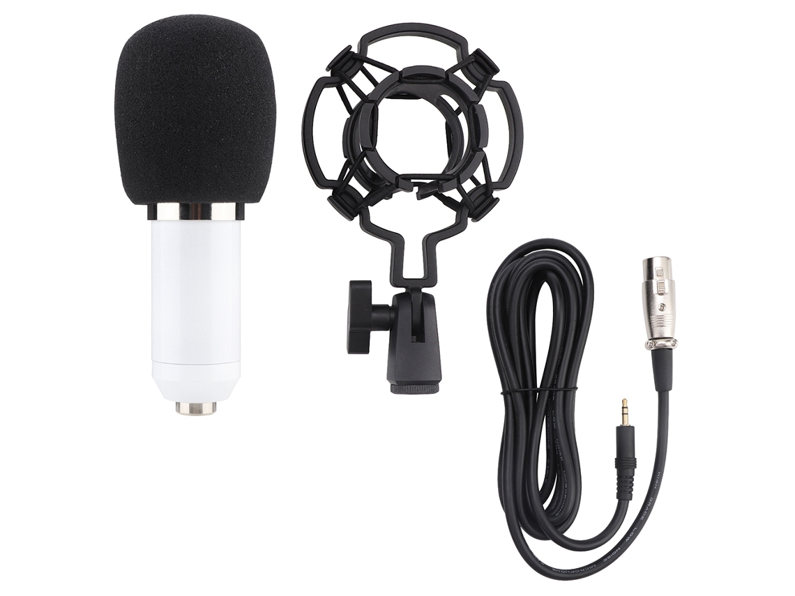 Microfone Condensador (gravação De Voz De Ktv Online) Microfone Com Fio Bm800 (branco)