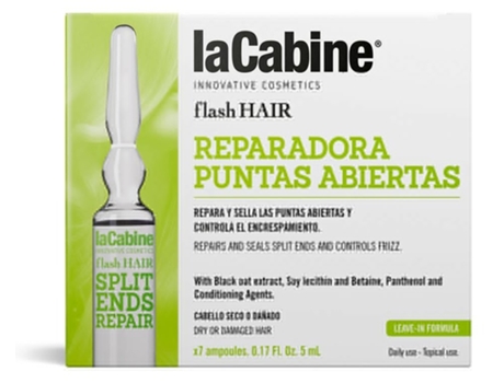LACABINE Ampollas Flash Hair Reparadoras para Puntas Abiertas 7 x 5 ml