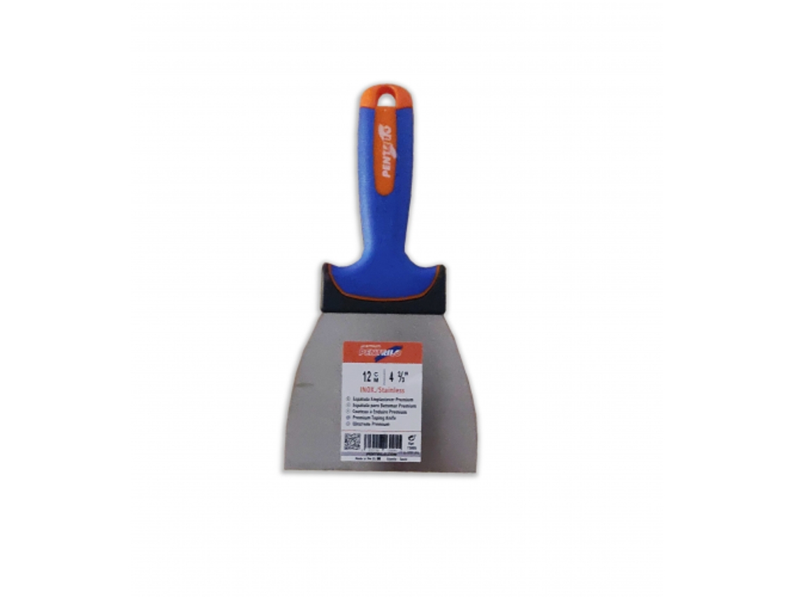 Espátula Premium Cabo Bimaterial Inox (120 Mm)