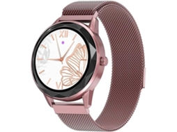 Relógio Inteligente Rastreador de Saúde para Mulheres Recompensa Cardíaca/Oxigênio/Monitor em Tempo Real Modo 24 Rosa
