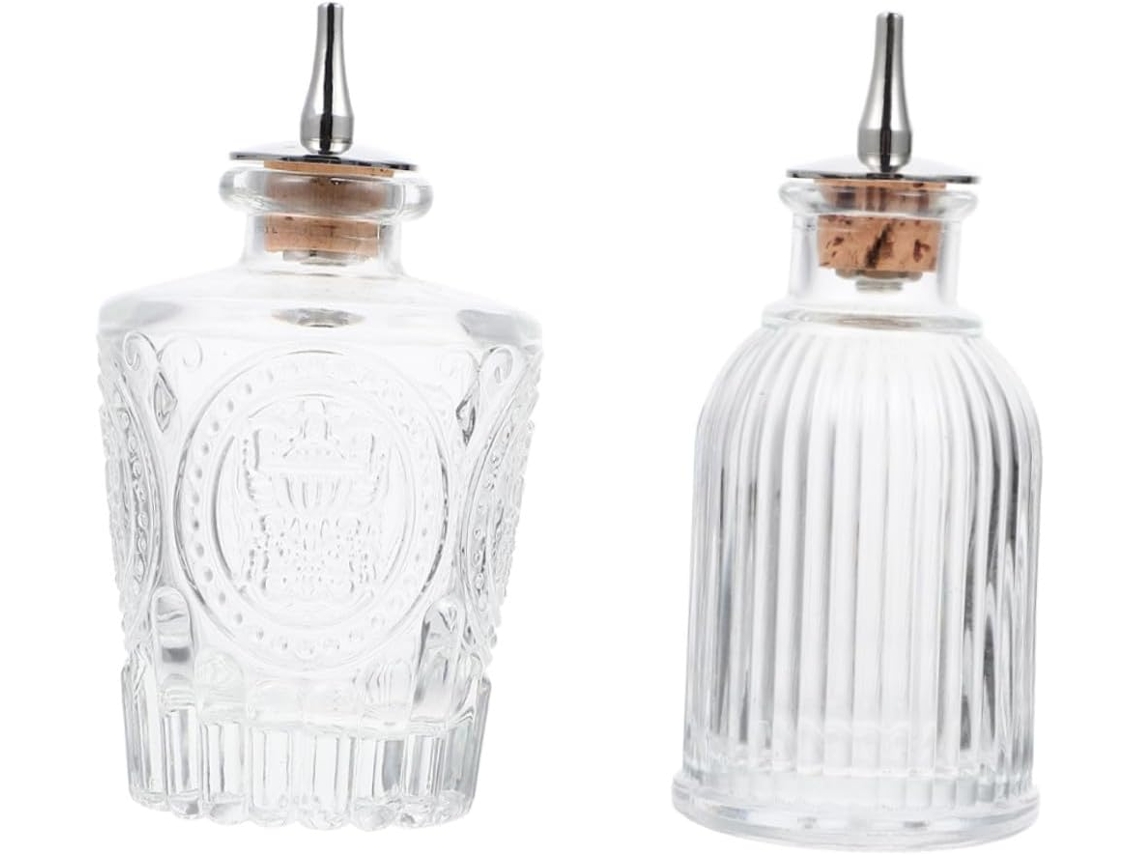 Conjunto de 2 frascos de vidro para bitters SFUSHOS
