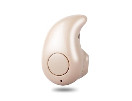Fone De Ouvido Intra Auricular Marrom Claro Bluetooth Sem Fio Isolamento De Ruído Versão 4.0 Elenxs