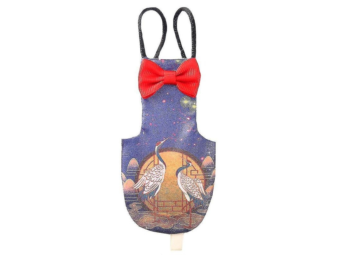Roupa De Voo Para Papagaio Com Design Atrativo Em Cor Roxa, Tamanhos M, Feito De Algodão, Diaper Incluso