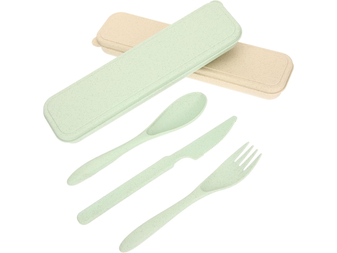Conjunto De Talheres Portáteis Para Camping E Viagens, 2 Conjuntos, Utensílios De Cozinha Práticos P Gokoco
