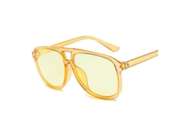 Gafas De Sol Para Mujer Verdes Talla Grande Piloto Retro Vintage Clásicas Diseño Oculos De Sol Otro Amarillo