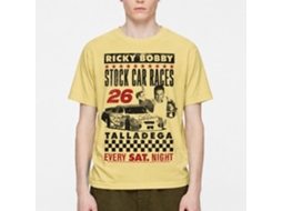 Rockinstone Talladega Nights Movie Stock Car Races Heather Yellow Adult T-shirt Size:l