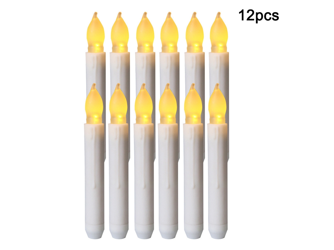 12pcs Vela Led com Luz Tremeluzente S/MARCA