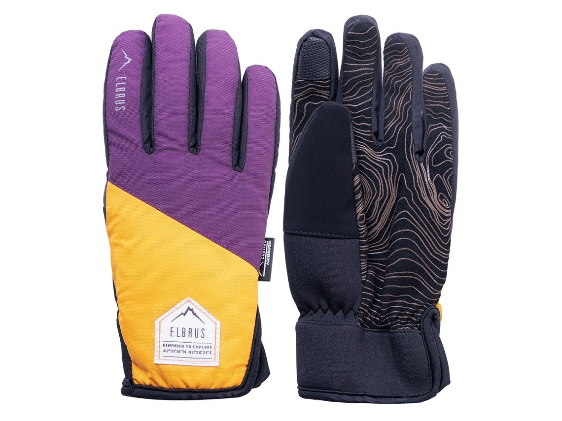 Luvas Pointe Amarelo,Roxo S-M Mulher ELBRUS