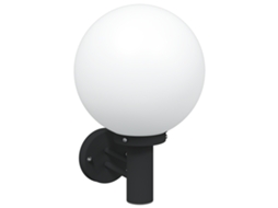 Luz De Parede Preta Em Aço Inoxidável Ip44 Vidaxl Preto Metal