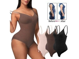 2026-shapewear Para Mulher Com Controle Abdominal E Elevação De Bumbum Sem Costuras Tamanho S-xxxl 3xl Negro