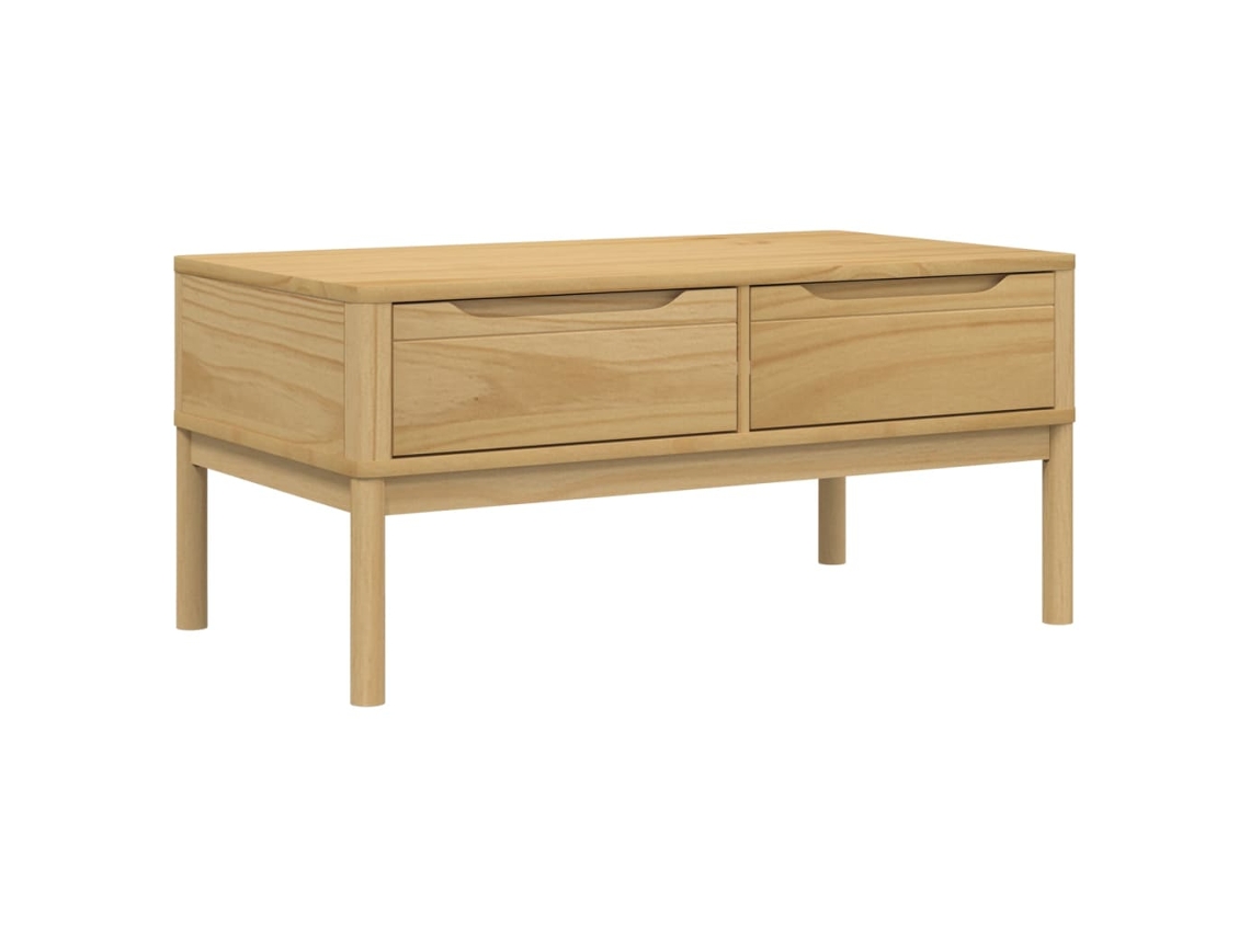 Mesa de centro Floro Pinho Maciço Castanho Mel MAISON EXCLUSIVE (99x55,5x45 cm)